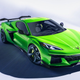 The 2023 Chevrolet Corvette Z06 included in the auction had a Z07 package and carbon wheels.